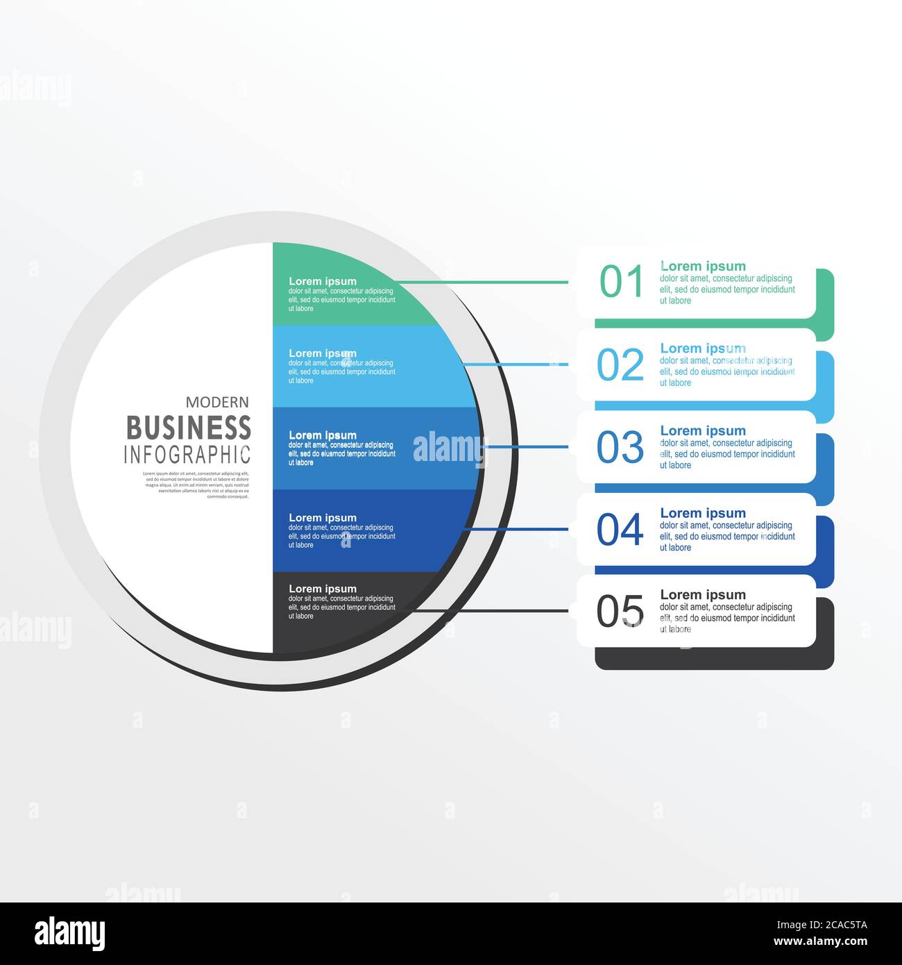 Vector infographic label template with icons. 5 options or steps ...