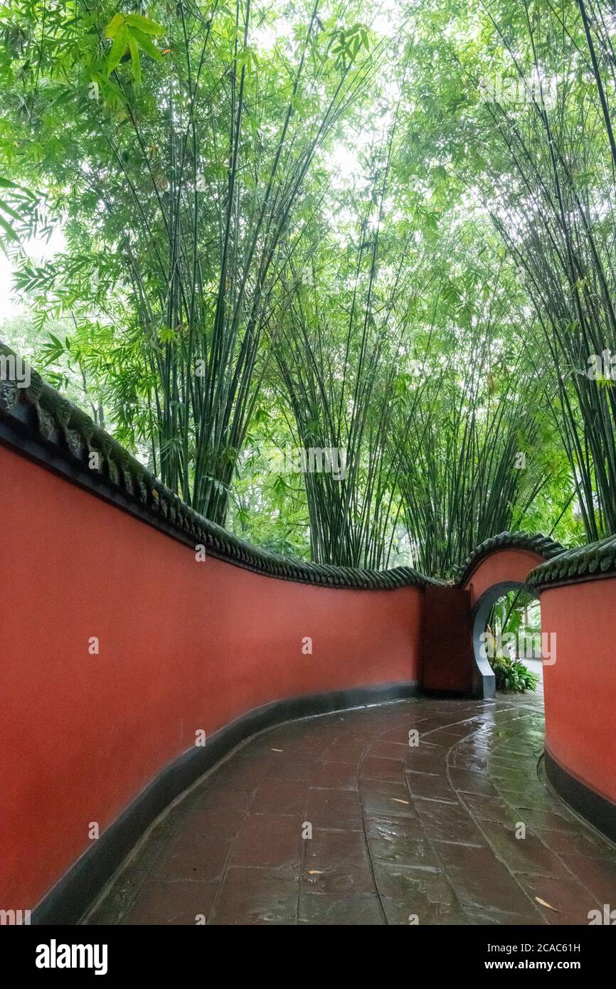 Wu Hou Shrine in Chengdu. Stock Photo