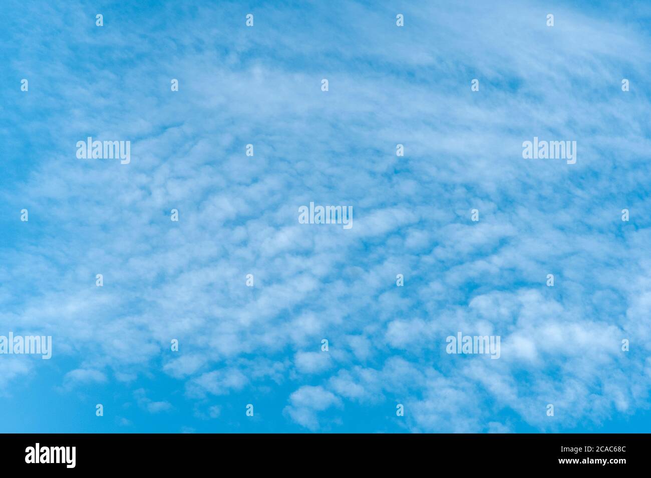 Blue Sky And Whispy Clouds Over Cornwall Metaphor Summertime Summer 
