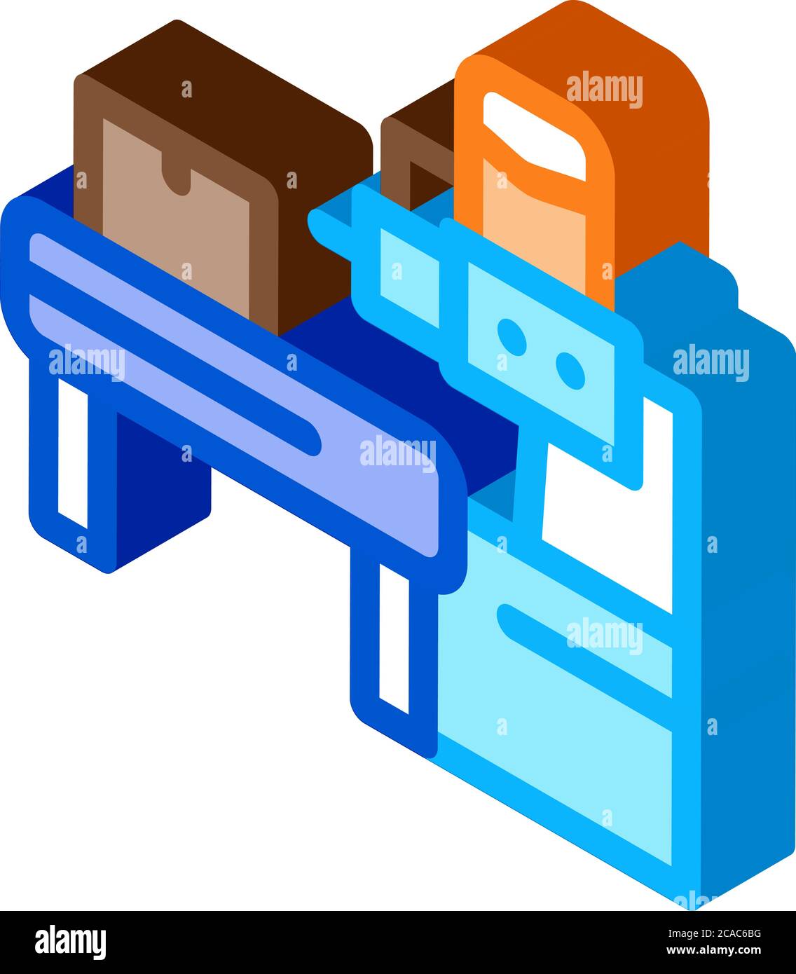 industrial manufacturing isometric icon vector illustration Stock ...