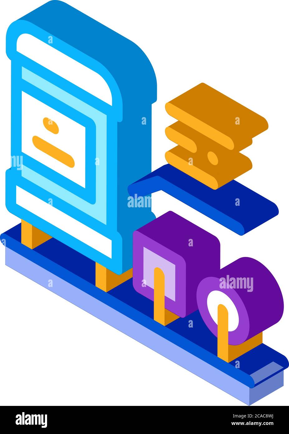radio resistor isometric icon vector illustration Stock Vector