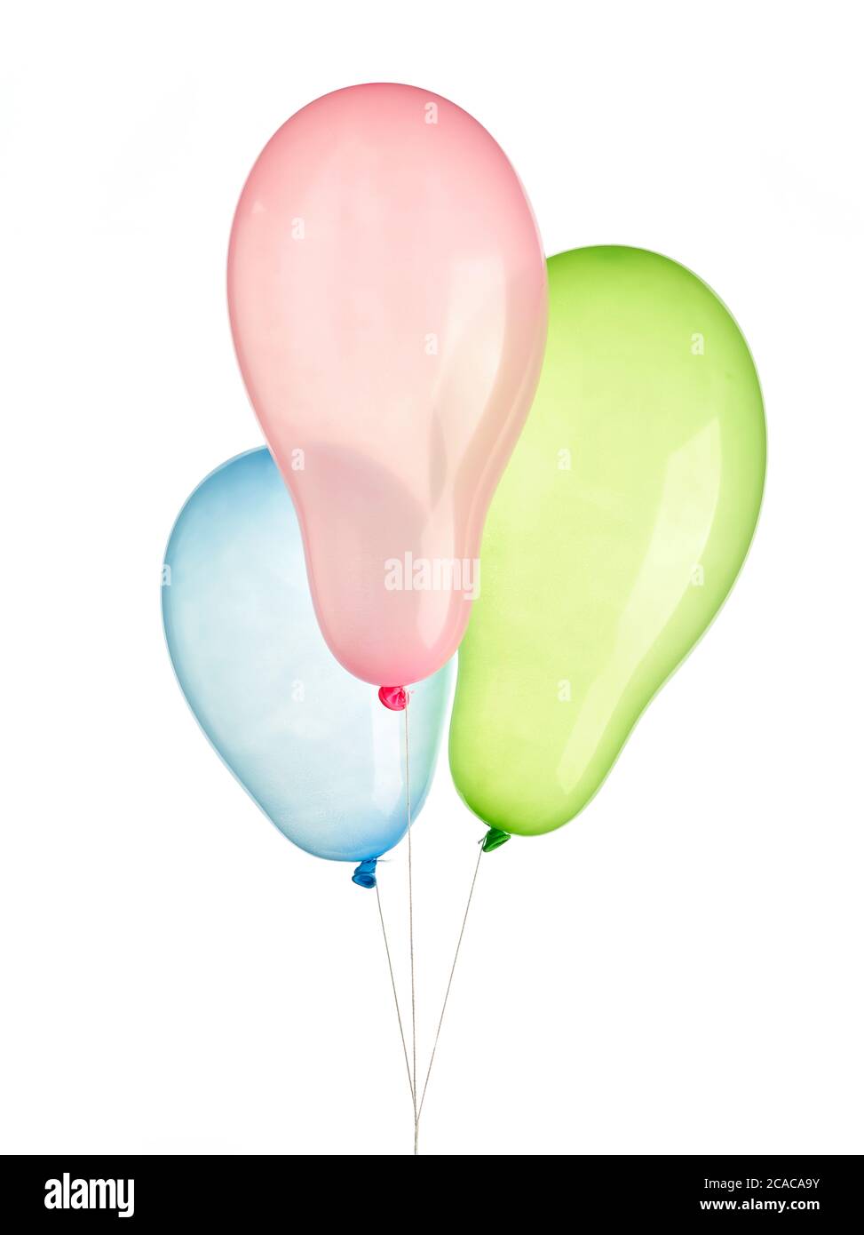 colorful balloons isolated on white background Stock Photo