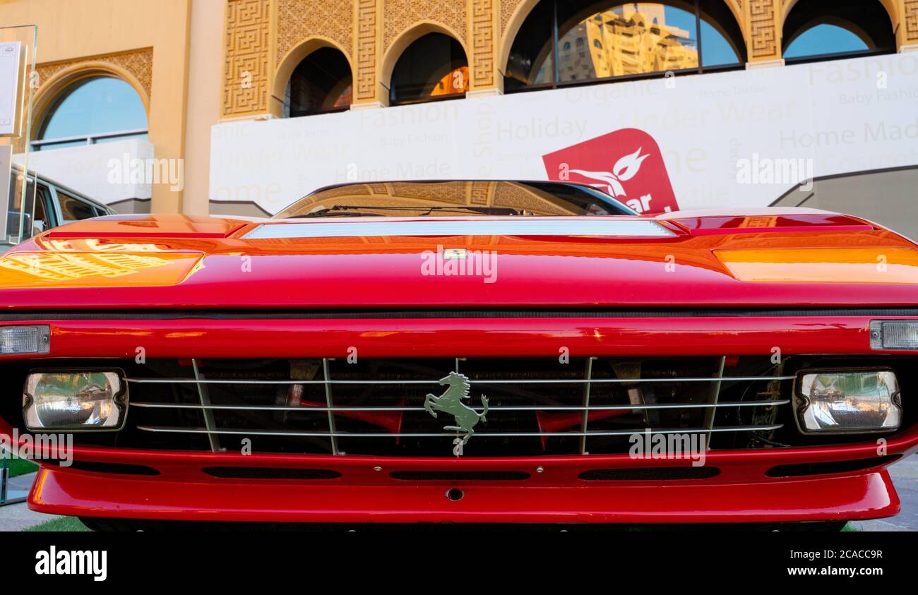 Doha,Qatar 4 March 20201984 ferrari 512 bb classic sports car Stock