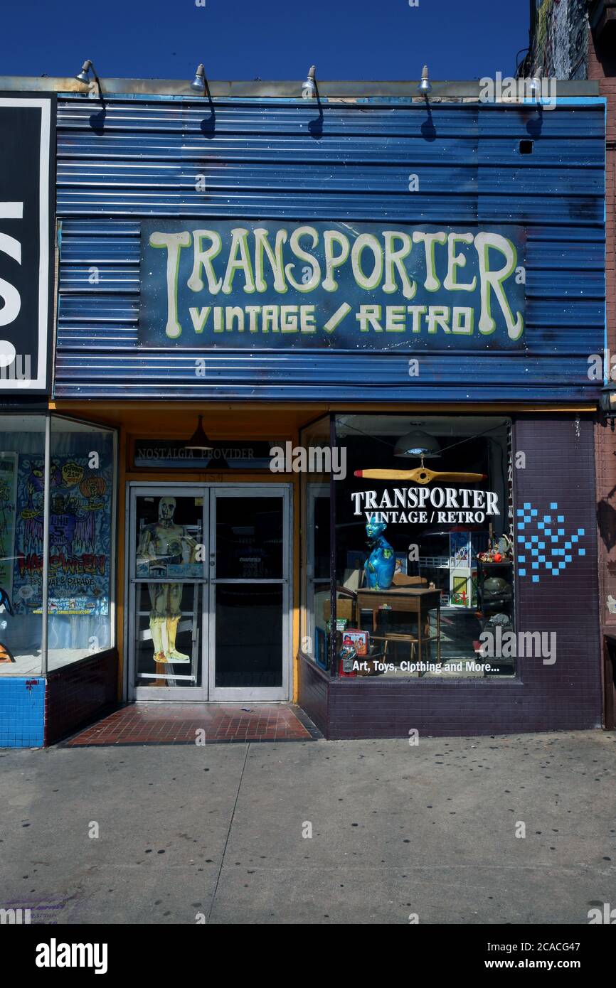 Transporter Vintage Retro shop located in the Little Five Points district which is on the east side of Atlanta, Georgia. Stock Photo