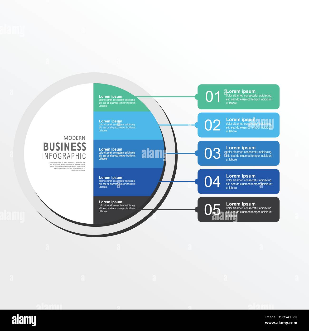 Vector infographic label template with icons. 5 options or steps ...
