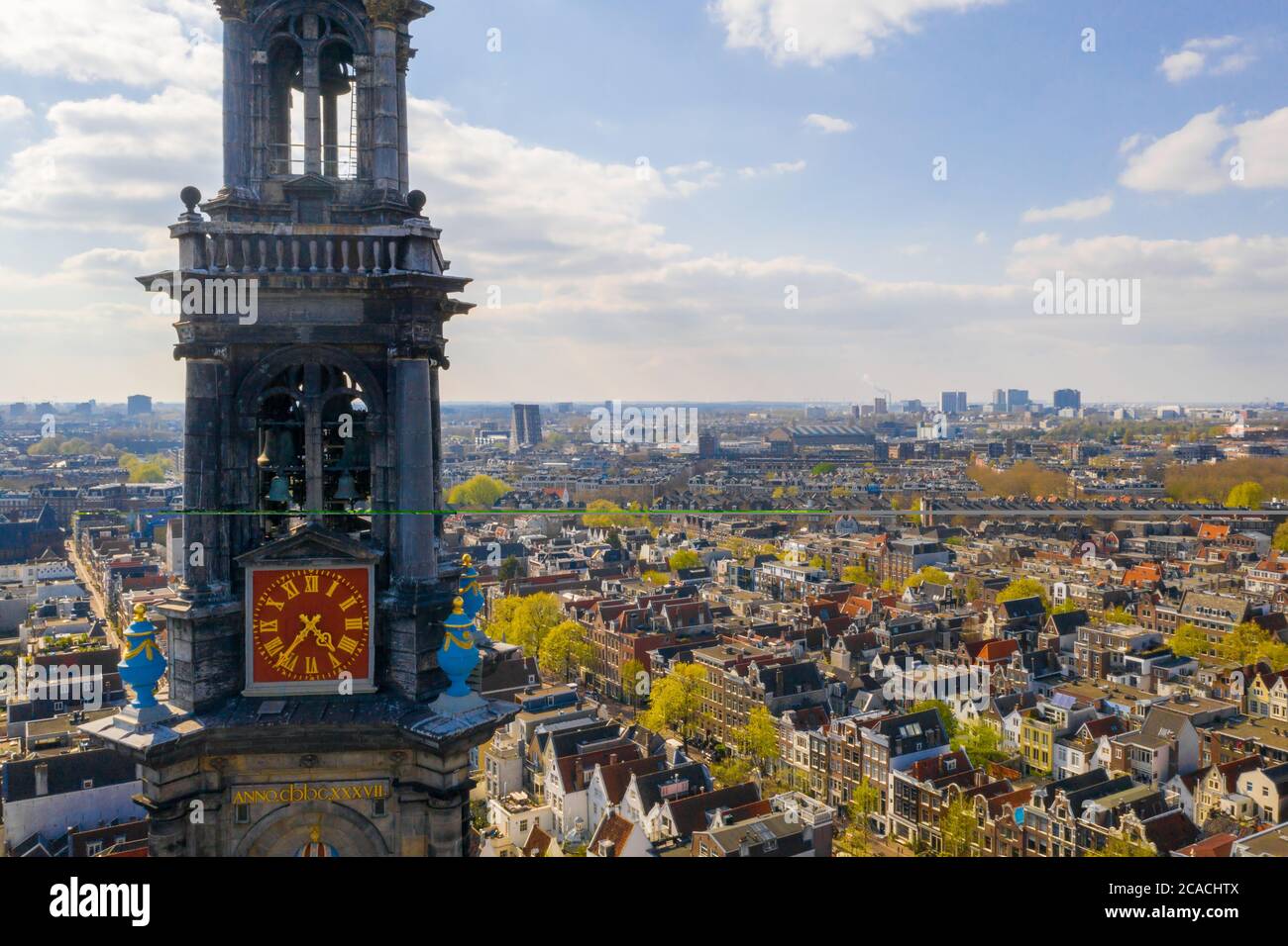 Aerial view of the Anne Frank House Museum Stock Photo Alamy