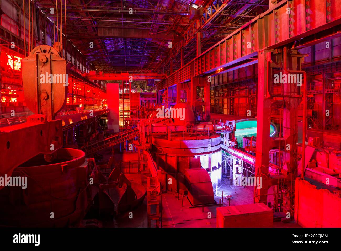 Interior view of Magna Science Adventure Centre, an educational visitor attraction in Rotherham, South Yorkshire Stock Photo