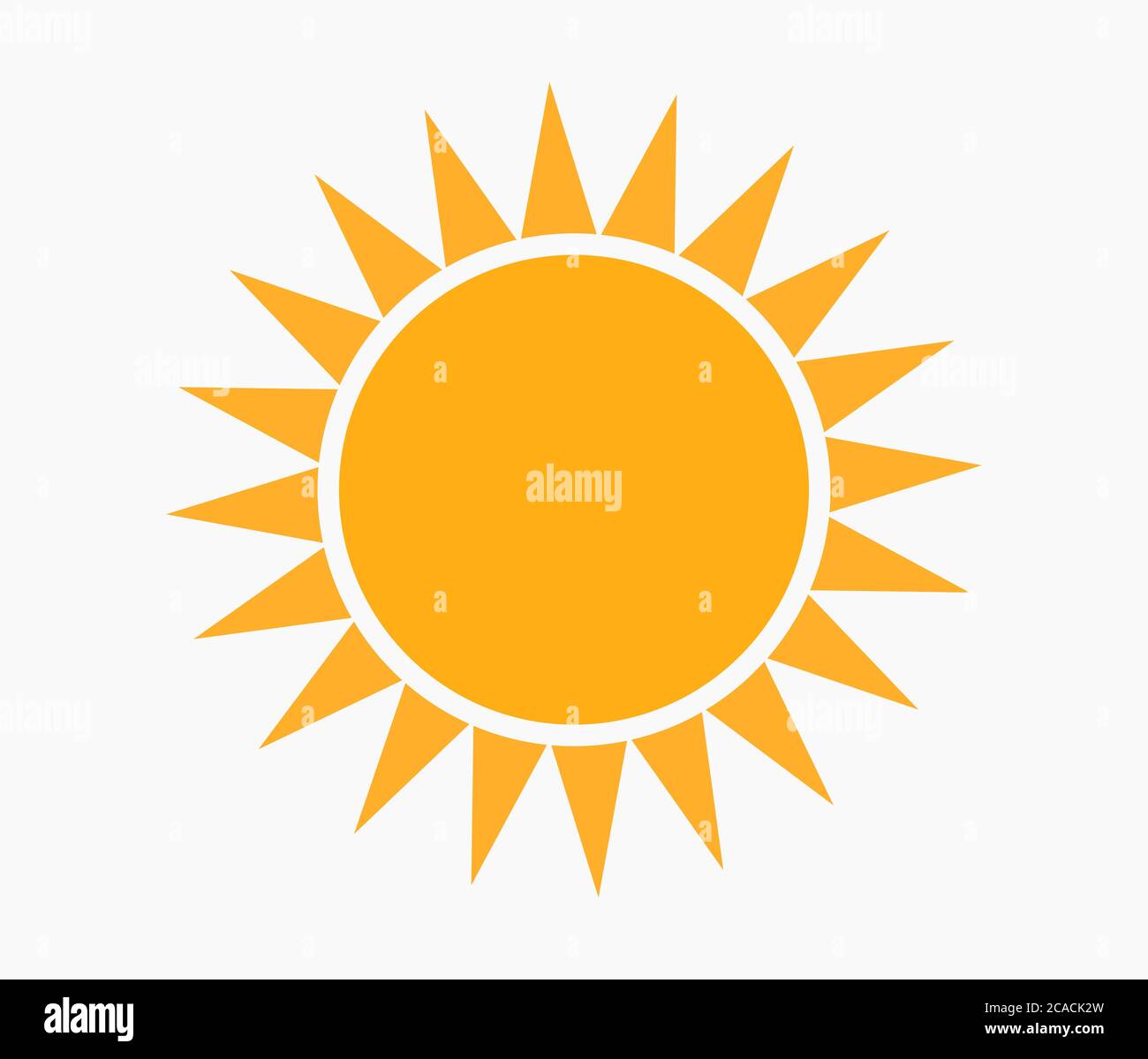 Sun icon, flat design vector illustration Stock Vector Image & Art - Alamy