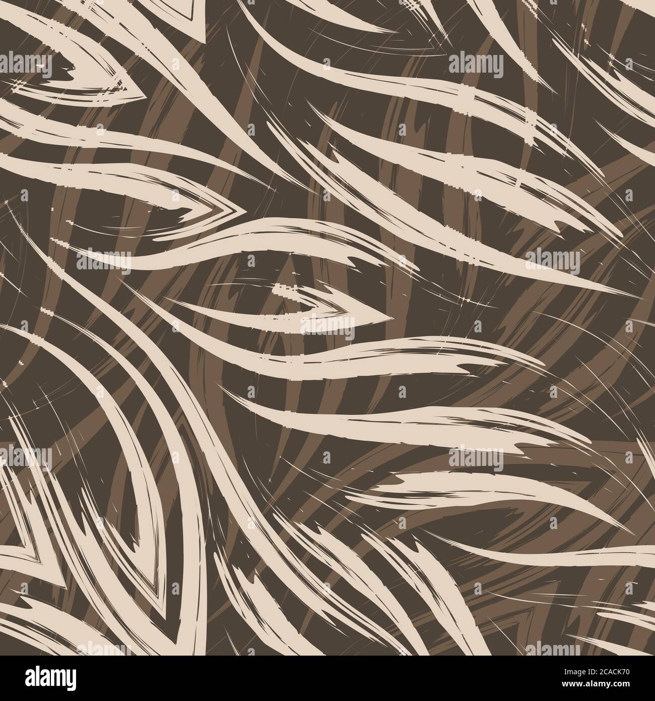 Vector seamless pattern of beige paint strokes on a brown background ...