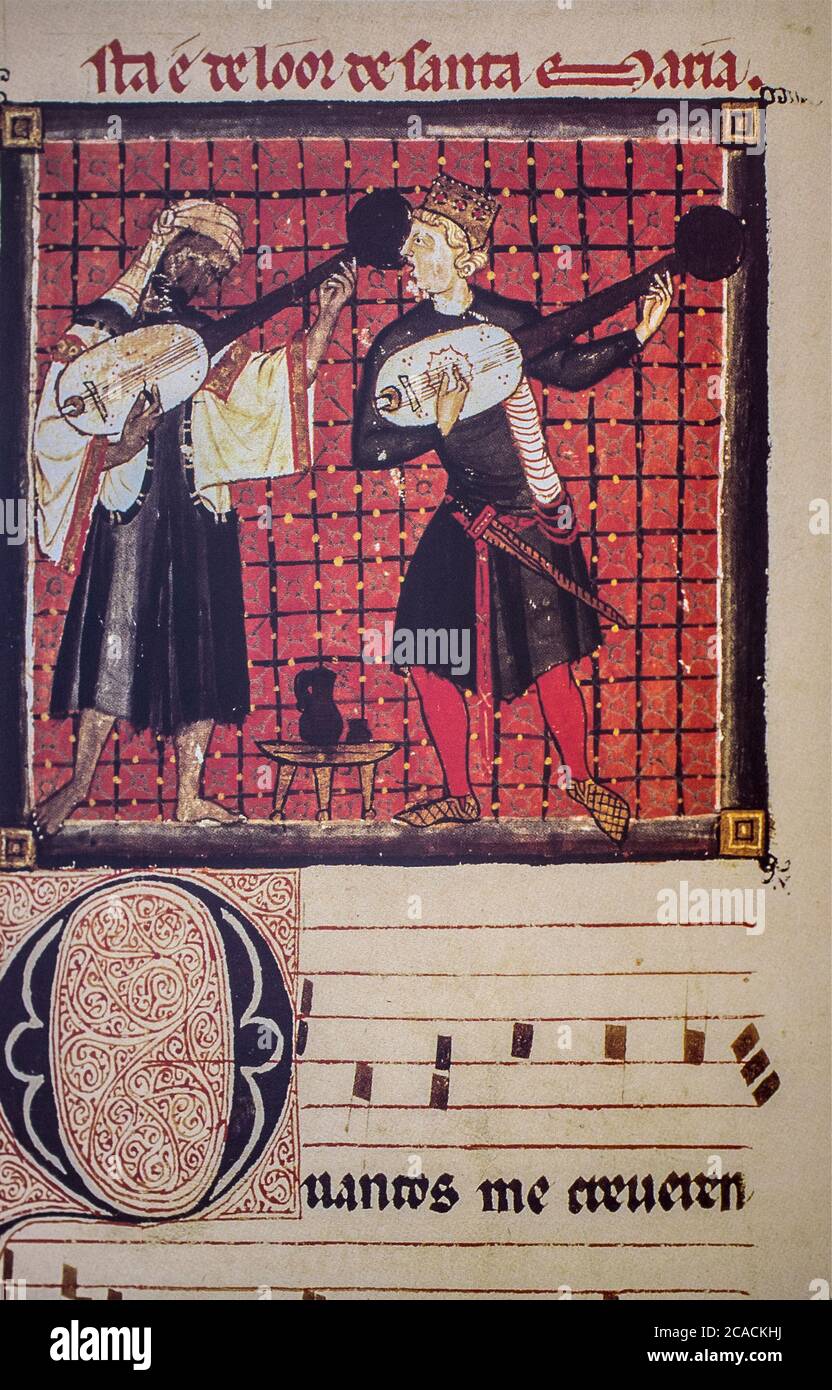 Cantigas De Santa Maria Codice Of The Musicians High Resolution Stock ...