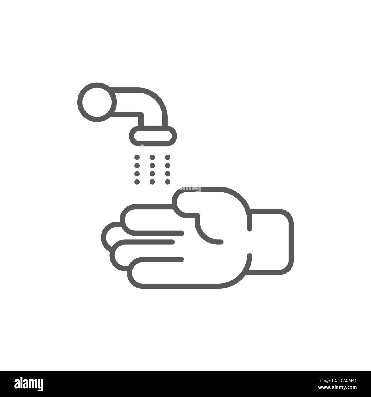 Wash hands vector icon symbol isolated on white background Stock Vector ...