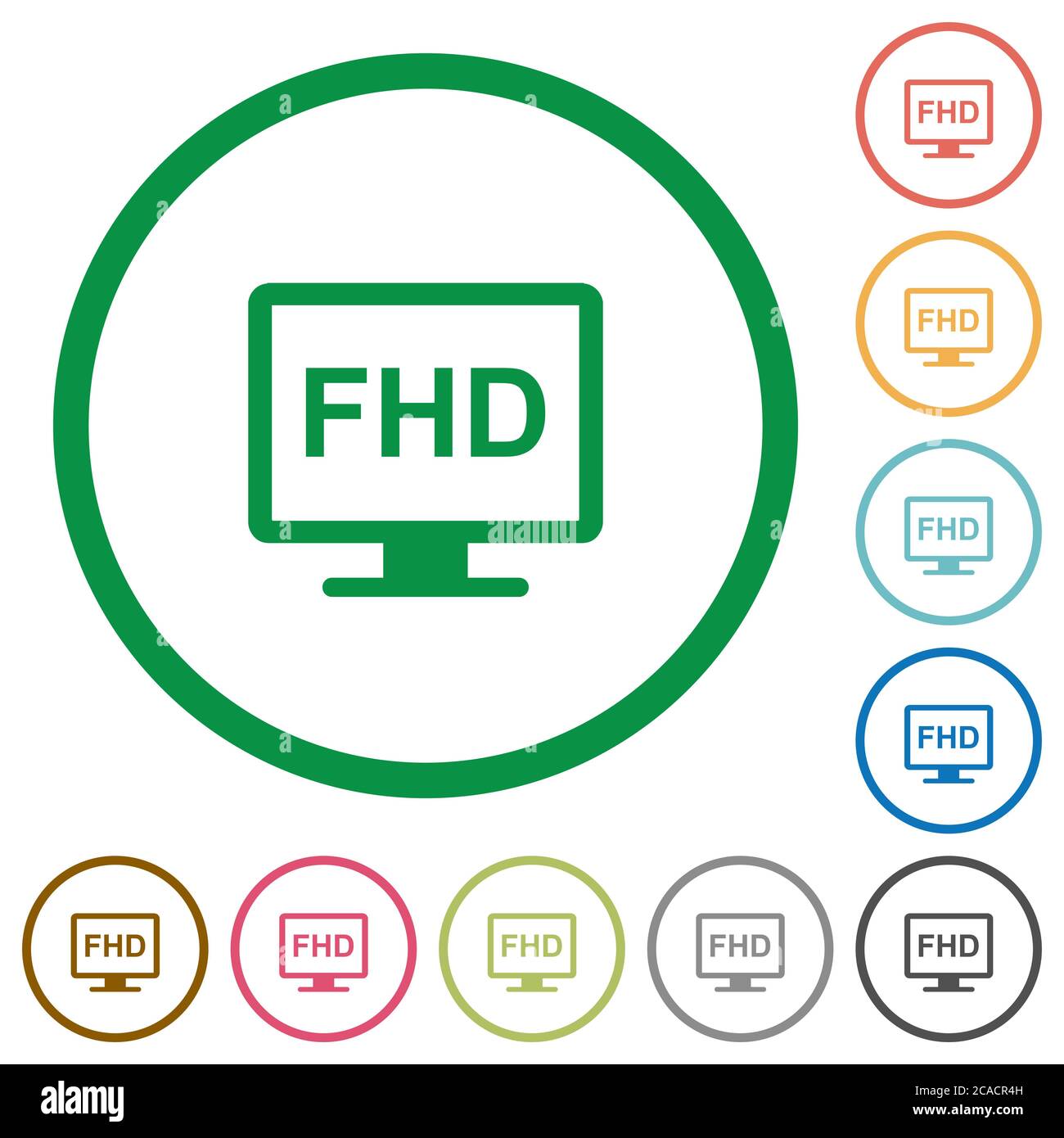 Full hd display color Cut Out