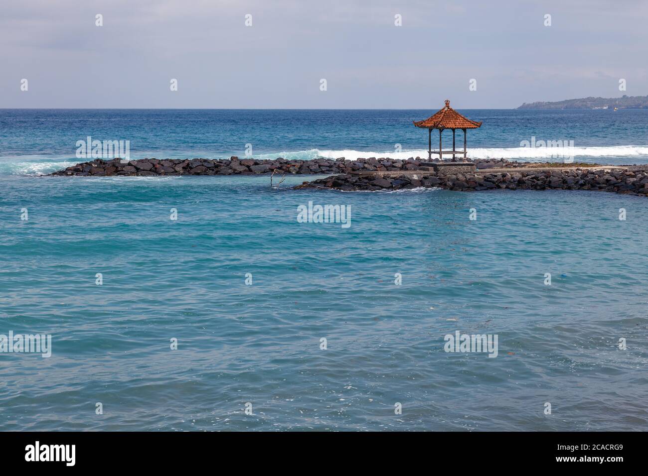Ocean views from Candidasa, Karangasem, Bali Island, Indonesia Stock Photo