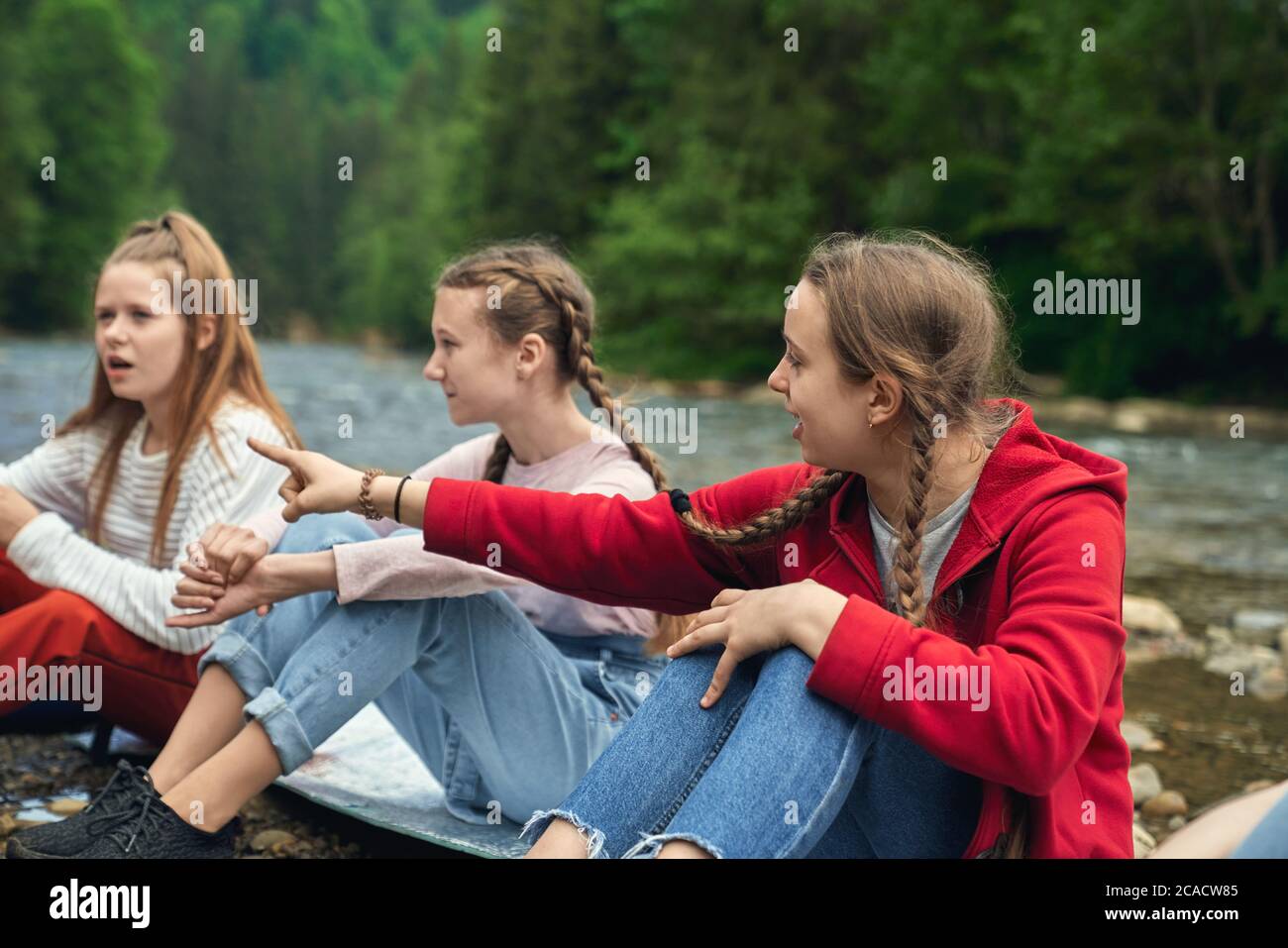 Camping Teen Daughter