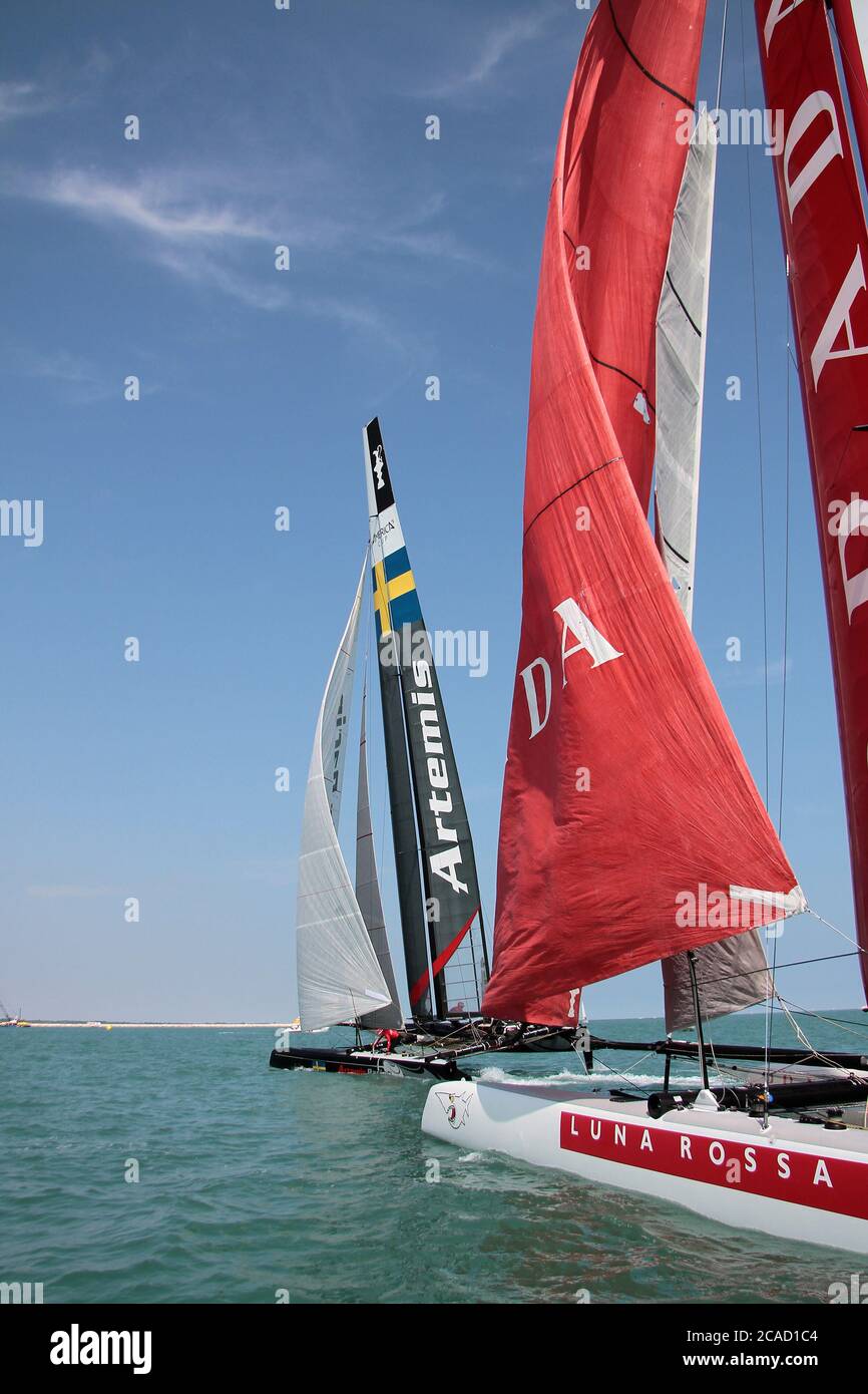 venice-italy-may-15-an-ac45-catamaran-during-the-venice-2012
