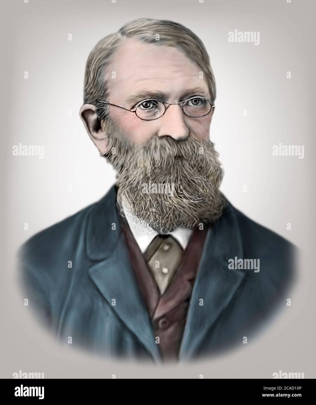 Ernst W J W Mach 1838-1916 Austrian Physicist Philosopher Stock Photo