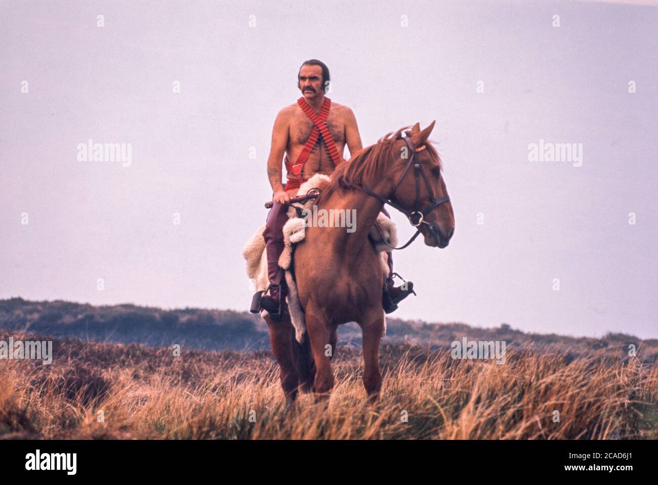 Sean Connery in the 1974 film Zardoz playing the character Zed directed by John Boorman Stock Photo