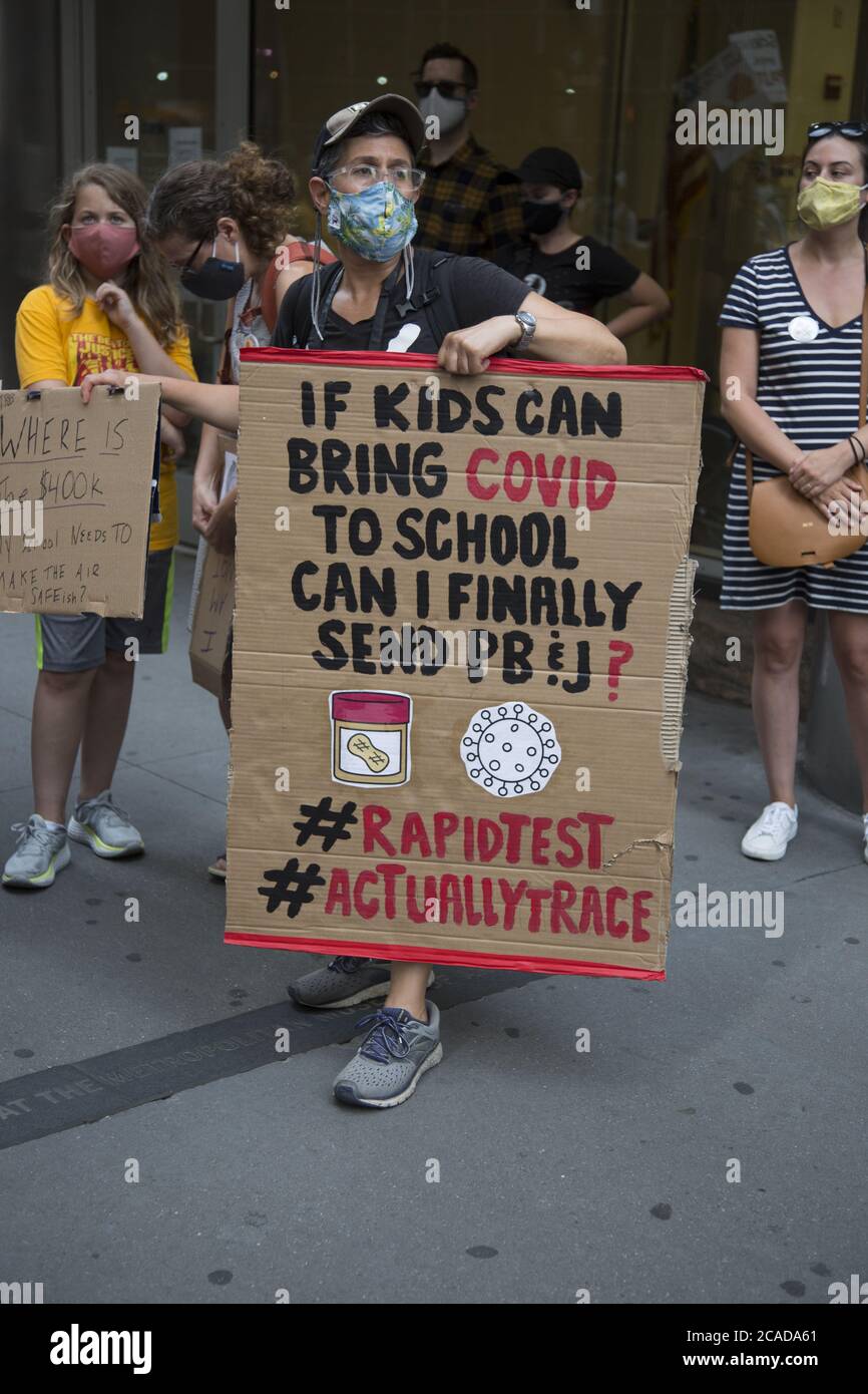 New York City Teachers, parents, students and others participate in a