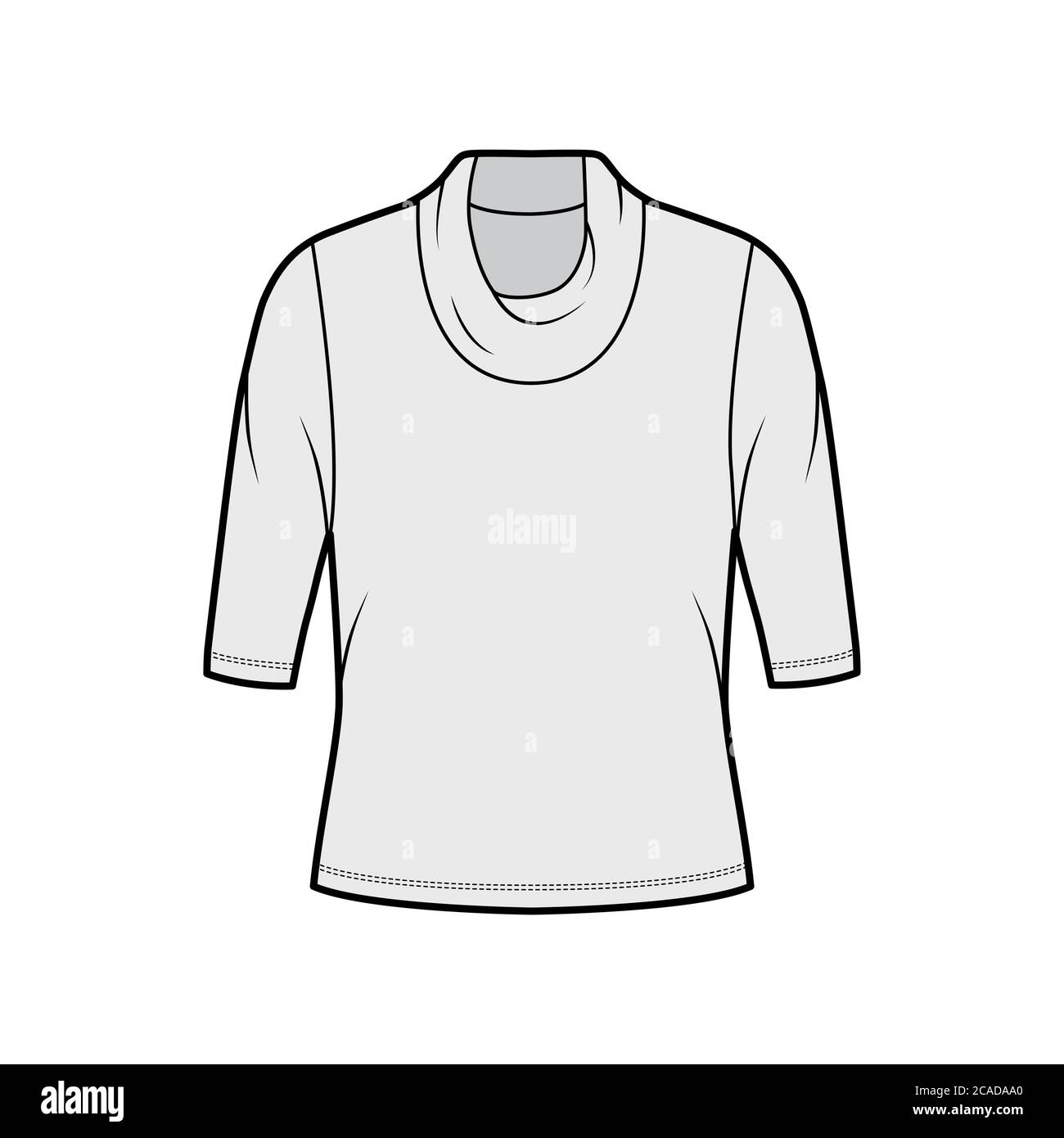 Grey shirt with black trim hi-res stock photography and images - Alamy
