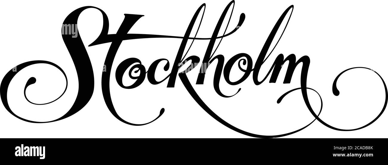 Custom calligraphy text Stock Vector Image & Art - Alamy