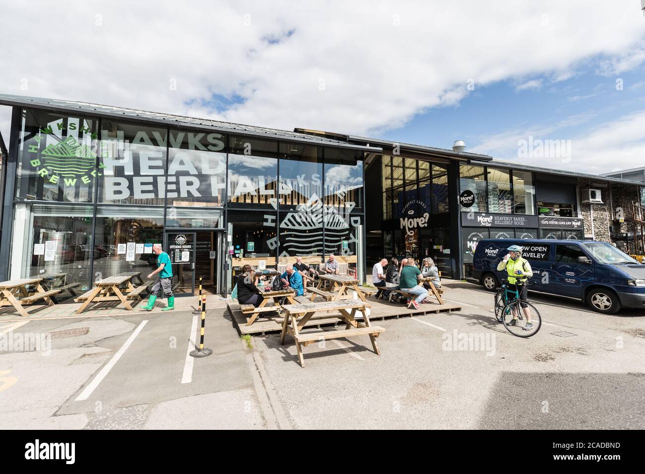 Hawkshead Brewery & Beer Hall Staveley Mill Yard Buiseness Park The Lake District Stock Photo