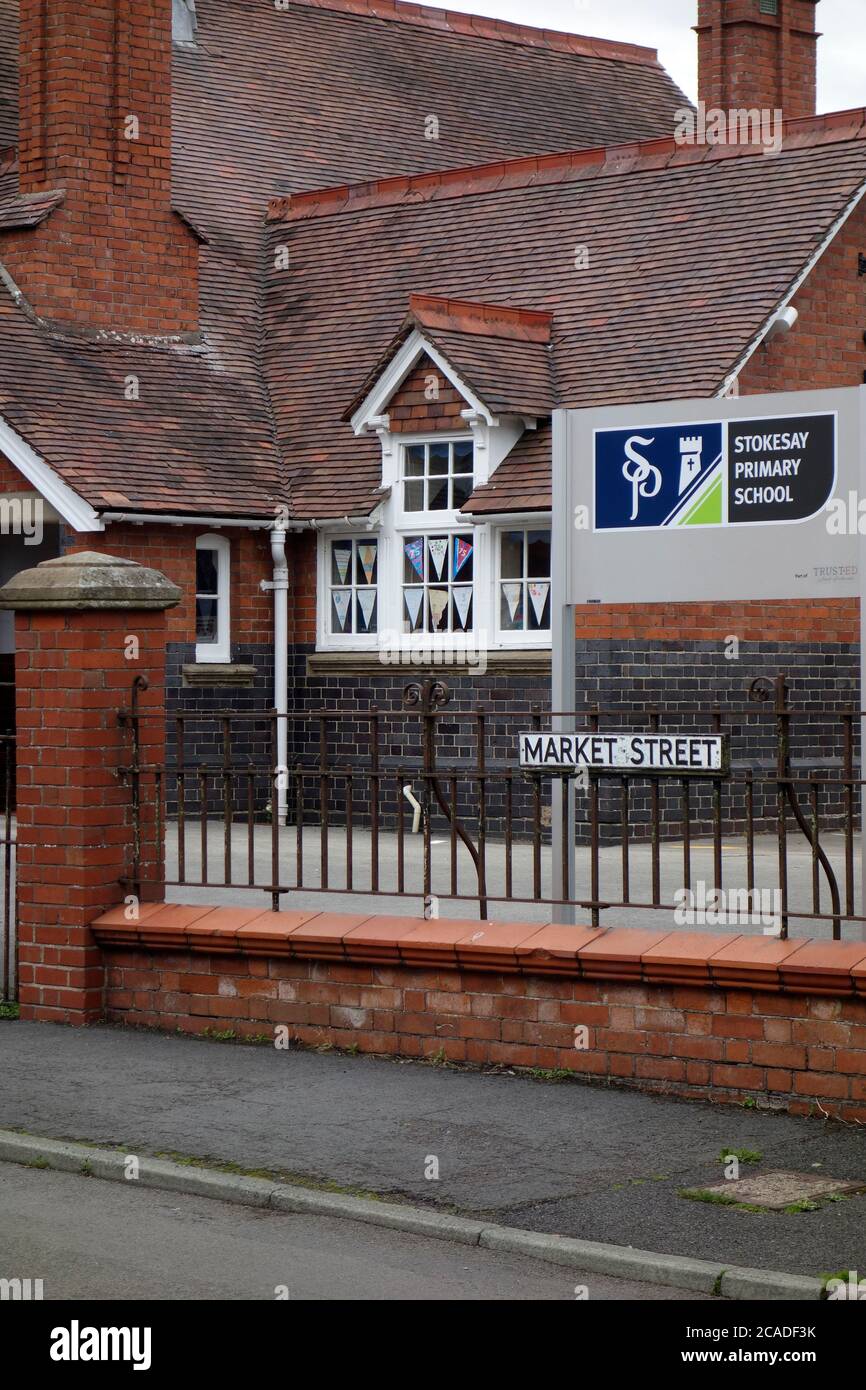 Stokesay Primary School, Craven Arms, Shropshire, England, UK Stock Photo