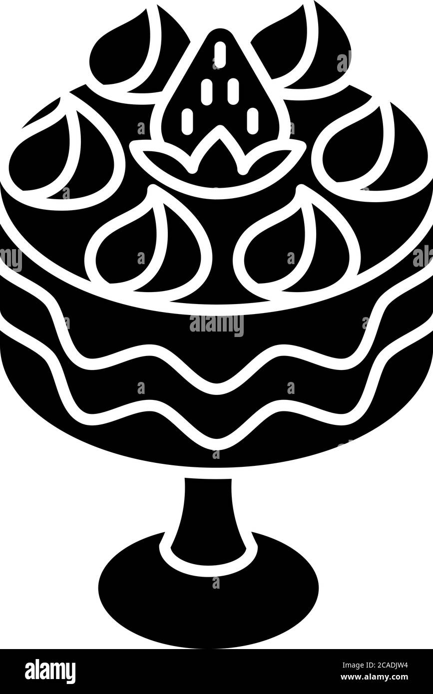 Strawberry Trifle With Whipped Cream Stock Vector Images Alamy