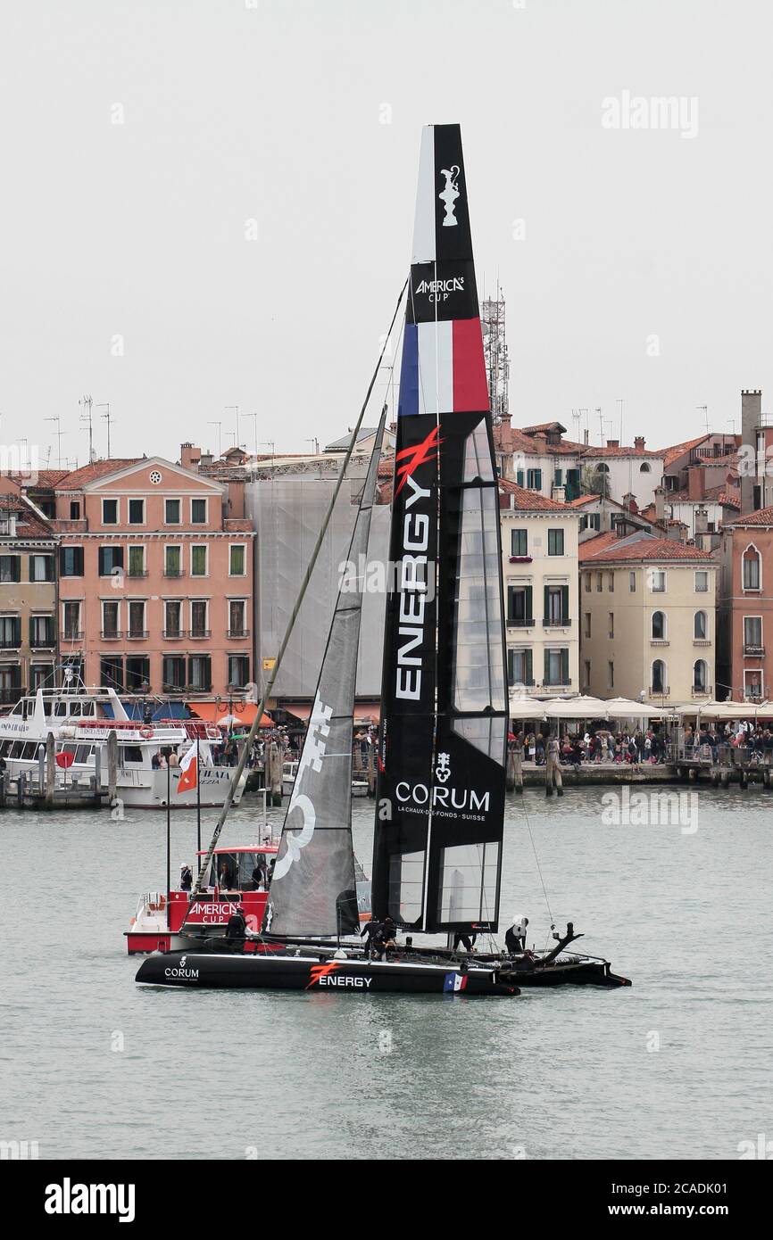 venice-italy-may-20-an-ac45-catamaran-during-the-last-day-of-the