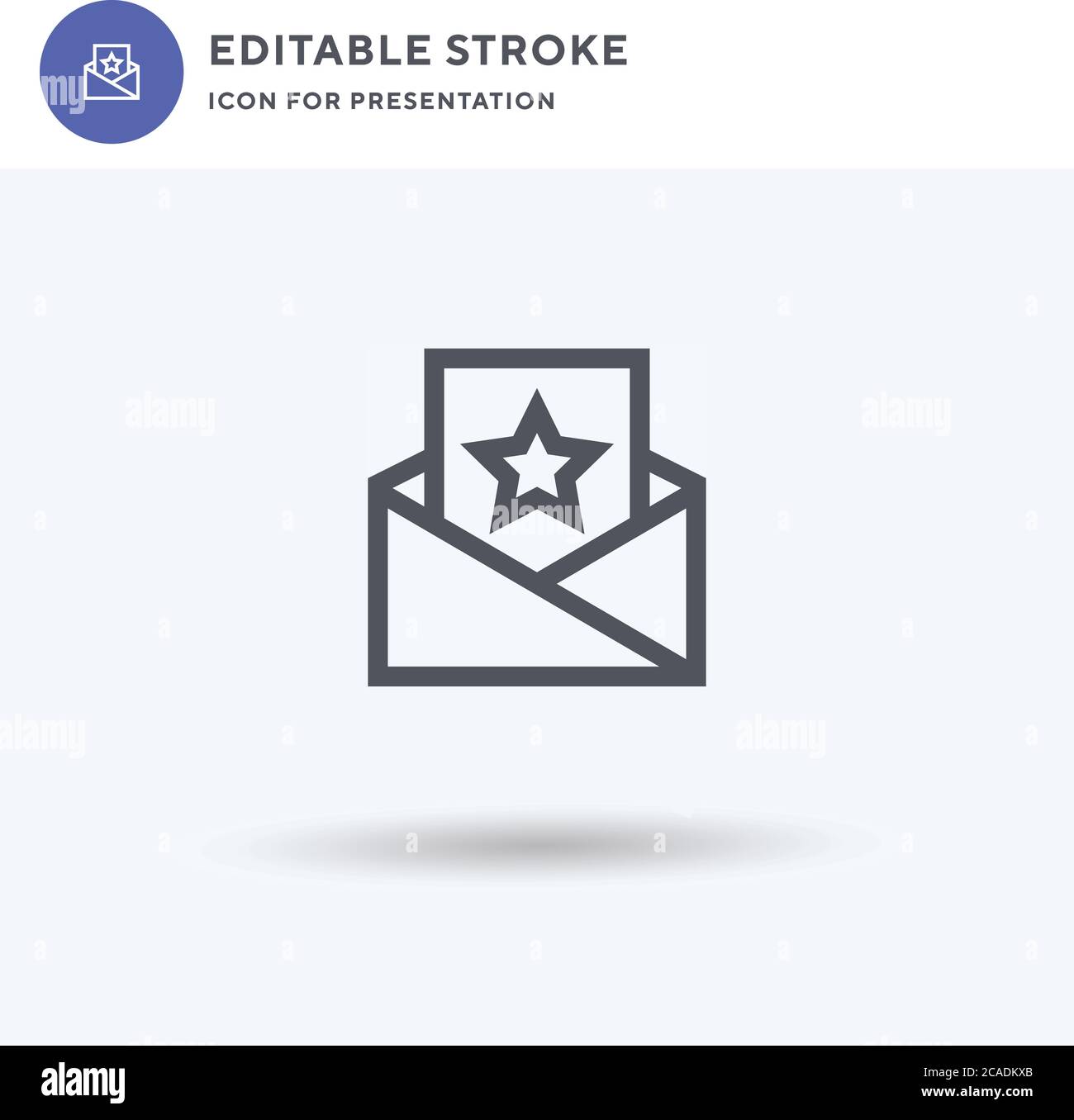 Invitation icon vector, filled flat sign, solid pictogram isolated on ...