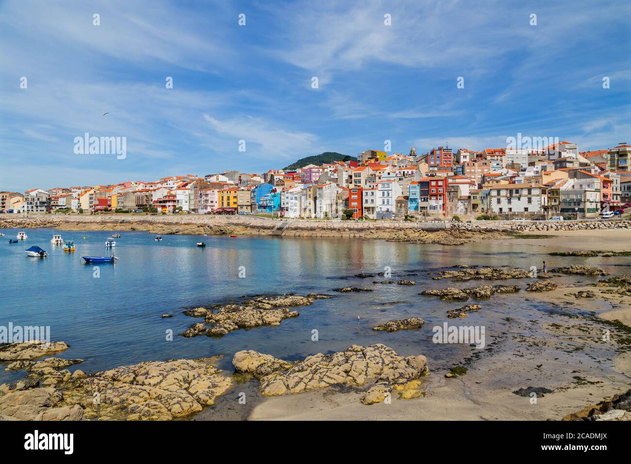 VILA PRAIA DE ANCORA, PORTUGAL - JULY 5, 2020: Port and the city of Vila Praia de Ancora Portugal, Portugal. Stock Photo