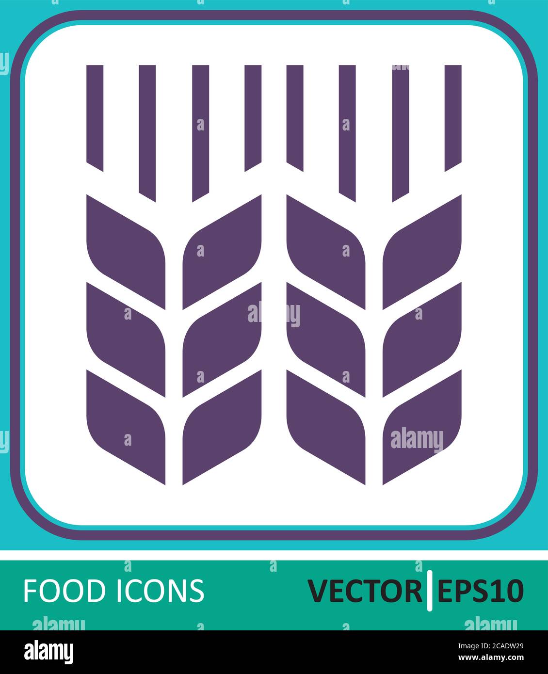 Grain, wheat. Flour. Vector Icon. Simple vector illustration for graphic and web design Stock Vector