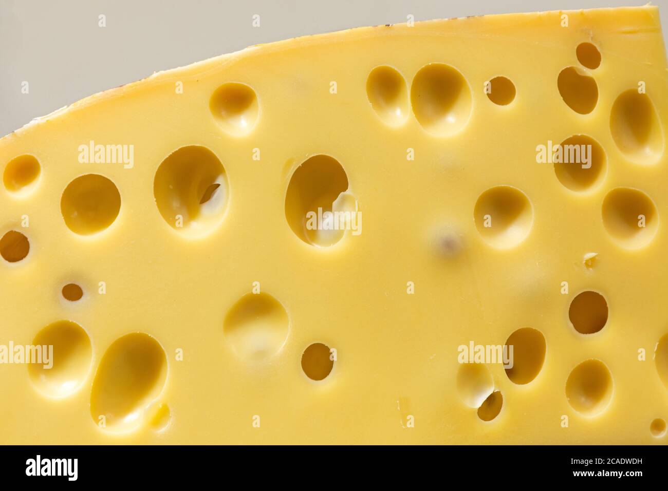 Big Piece of Emmental Cheese Swiss Cuisine Stock Photo