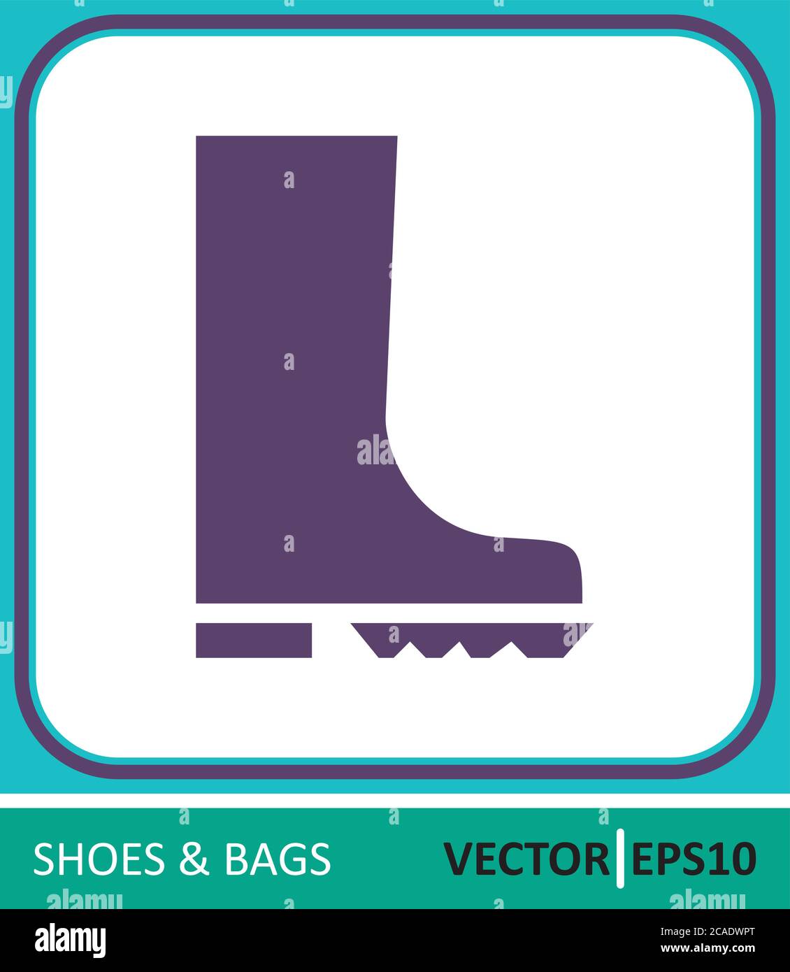 Rubber boots. Vector Icon. Simple vector illustration for graphic and ...