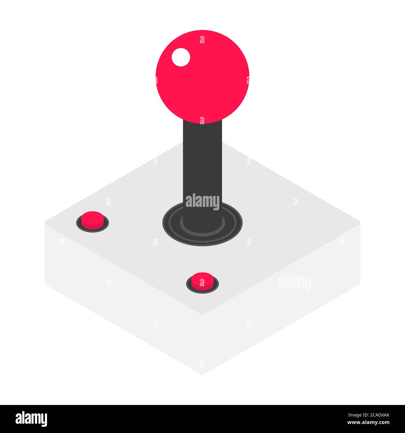 Isometric retro joystick icon. Video game controller vector illustration  Stock Vector Image & Art - Alamy