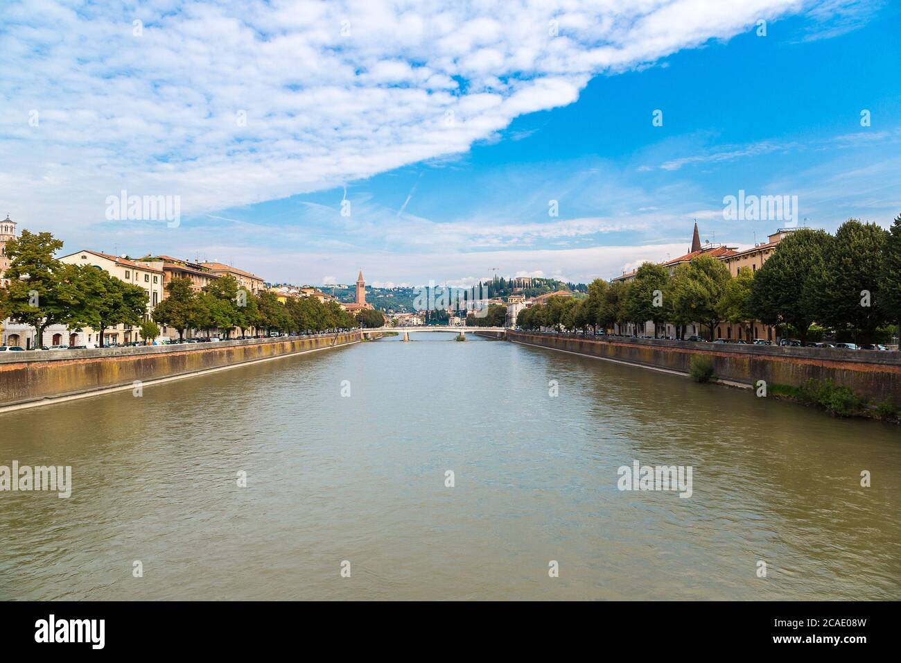 Cityscape of Verona in a beautiful summer day, Italy Stock Photo - Alamy