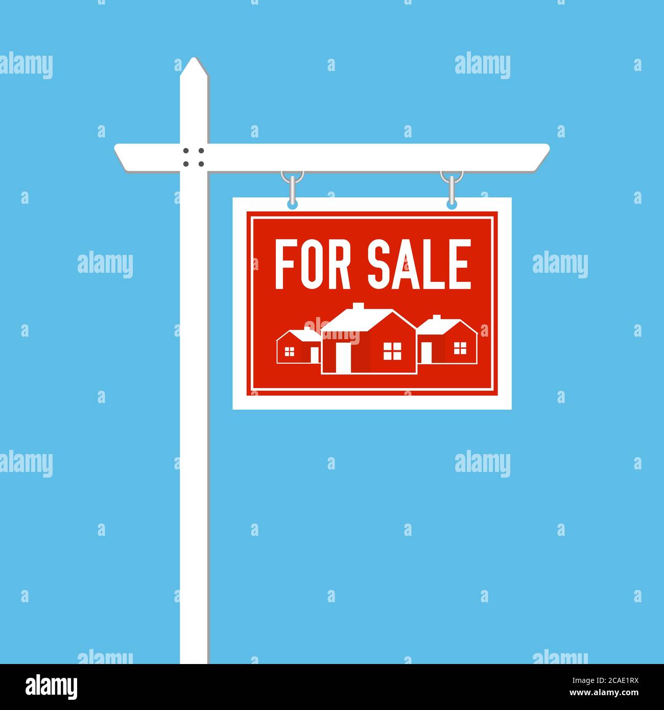 For Sale sign. Estate wooden placard. Home for sale. Buy or rent house