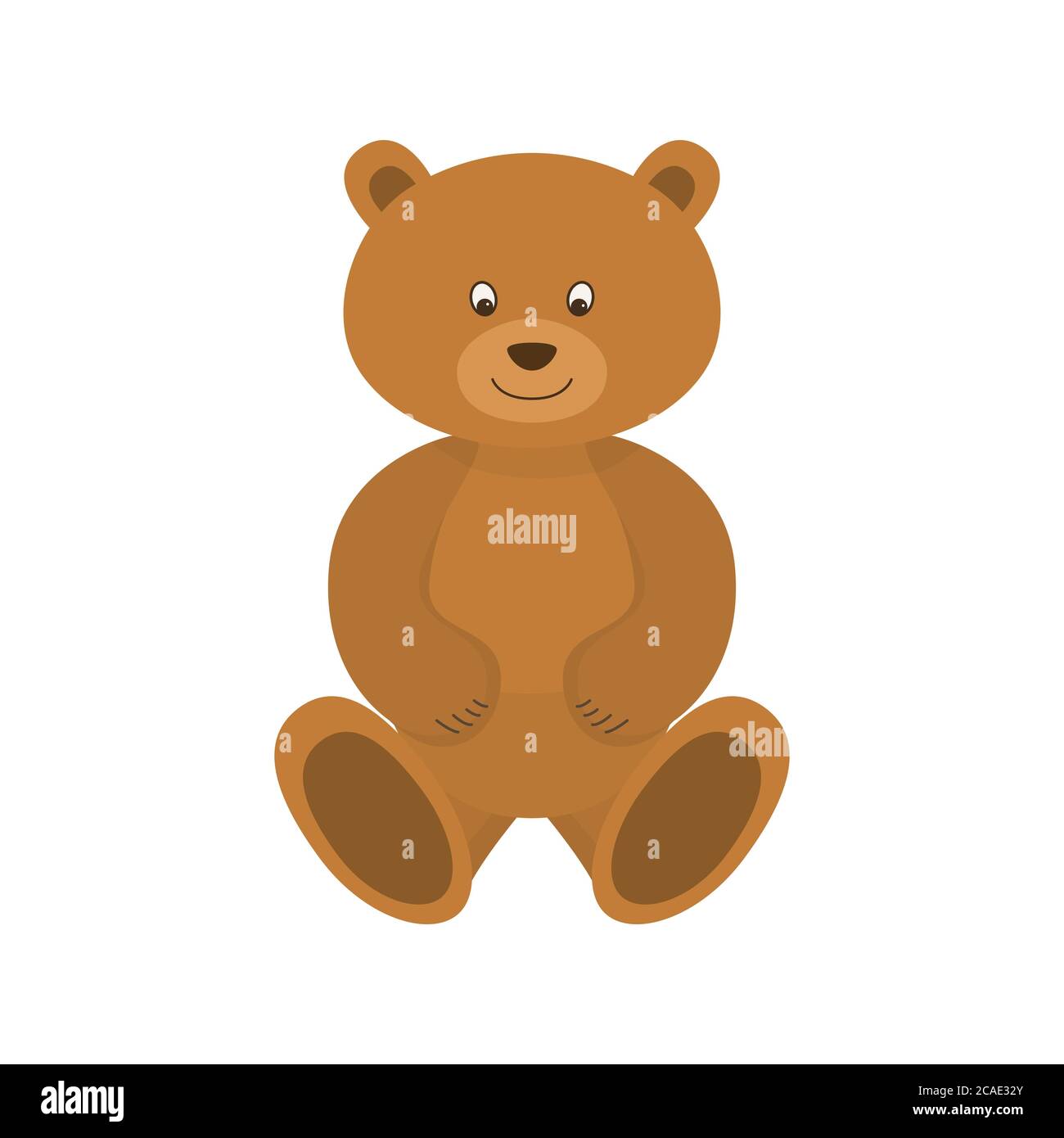 Teddy bear. Funny cartoon for greeting card. Vector illustration. Stock Vector