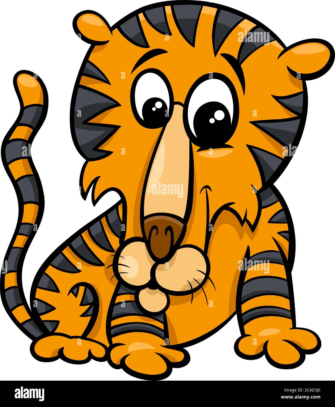 funny tiger cartoon