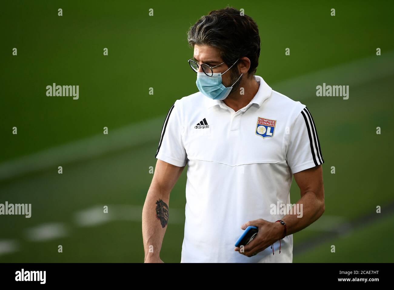 Turin, Italy. 06th Aug, 2020. TURIN, ITALY - August 06, 2020: Juninho Pernambucano looks on during Olympique Lyonnais training on the eve of the UEFA Champions League round of 16 second leg football match between Juventus FC and Olympique Lyonnais. (Photo by Nicolò Campo/Sipa USA) Credit: Sipa USA/Alamy Live News Stock Photo