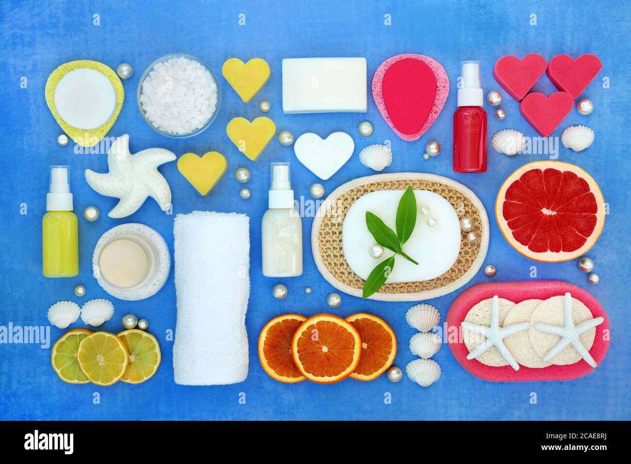 Beauty treatment products for skin care with citrus fruit, moisturising