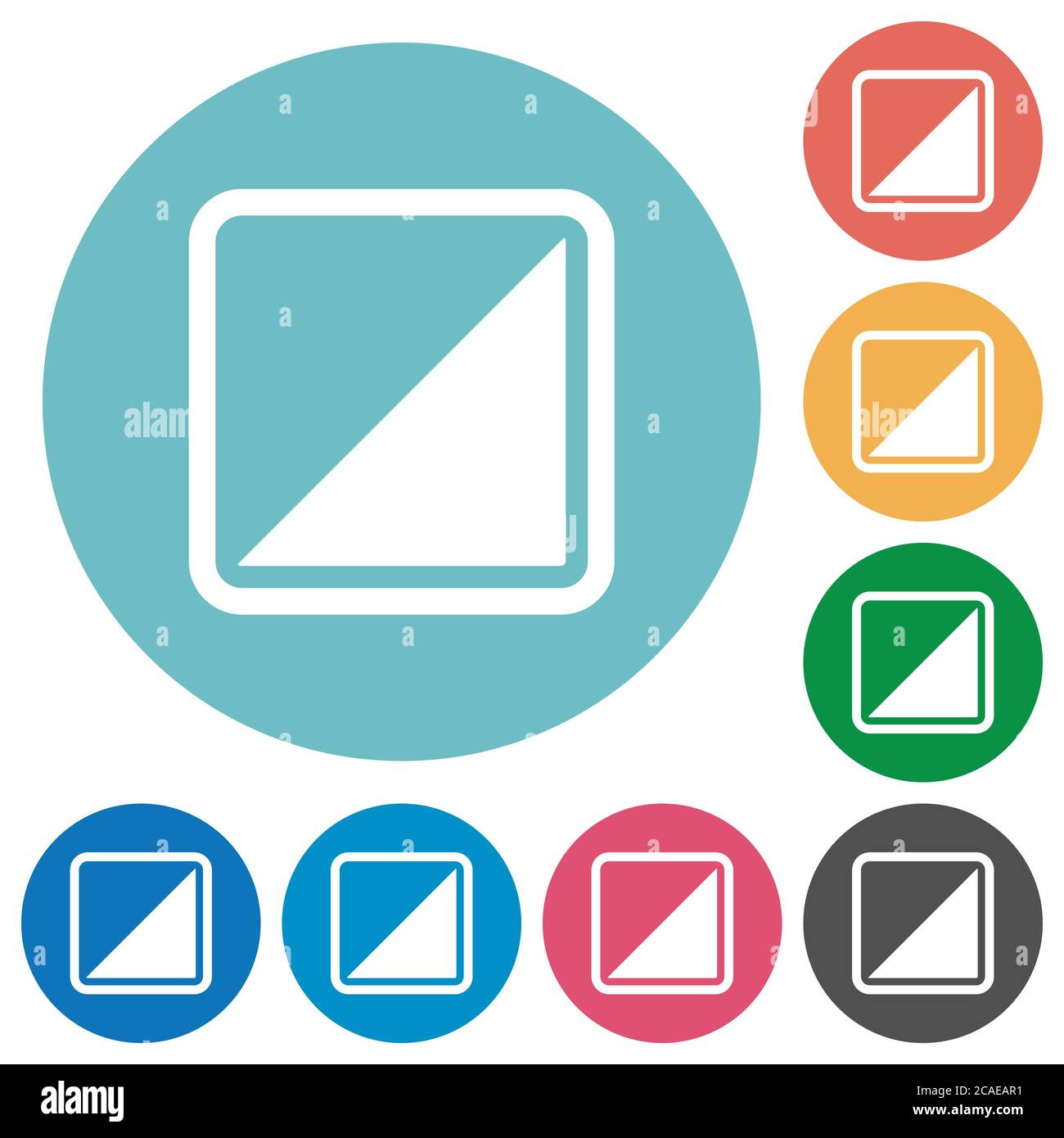 Invert object flat white icons on round color backgrounds Stock Vector ...