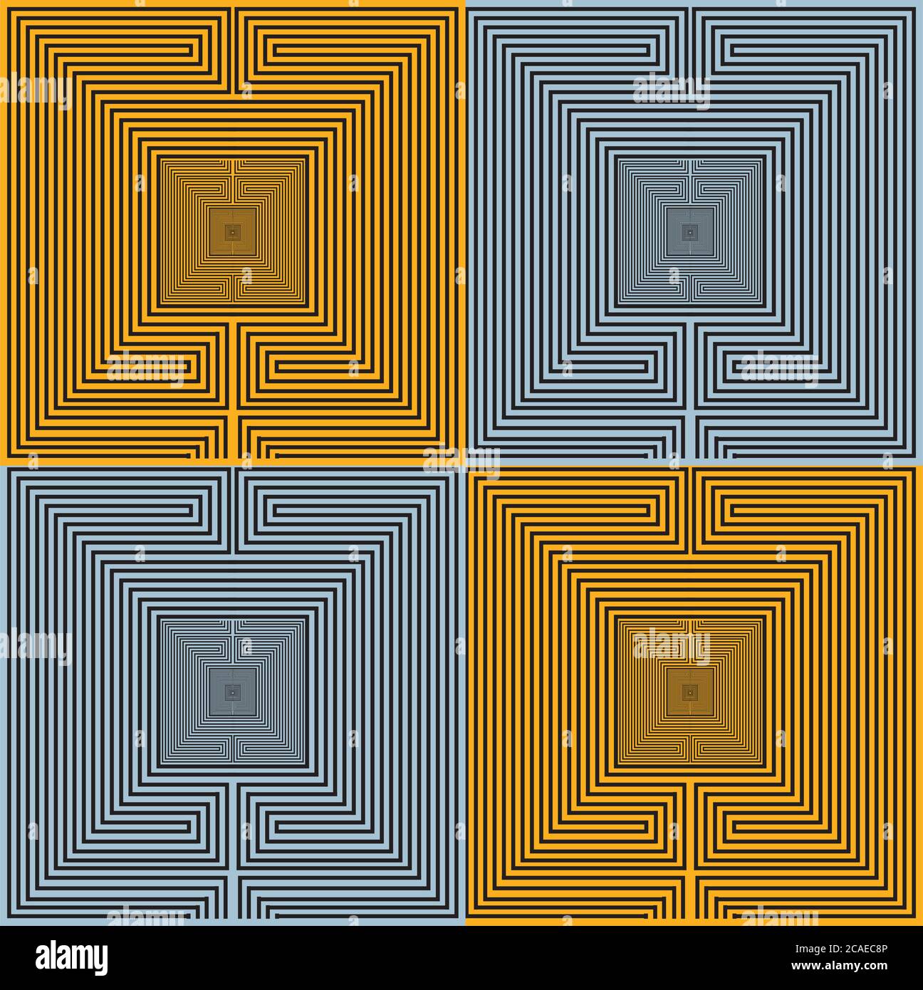 Abstract geometric seamless tile pattern Stock Vector Image & Art - Alamy