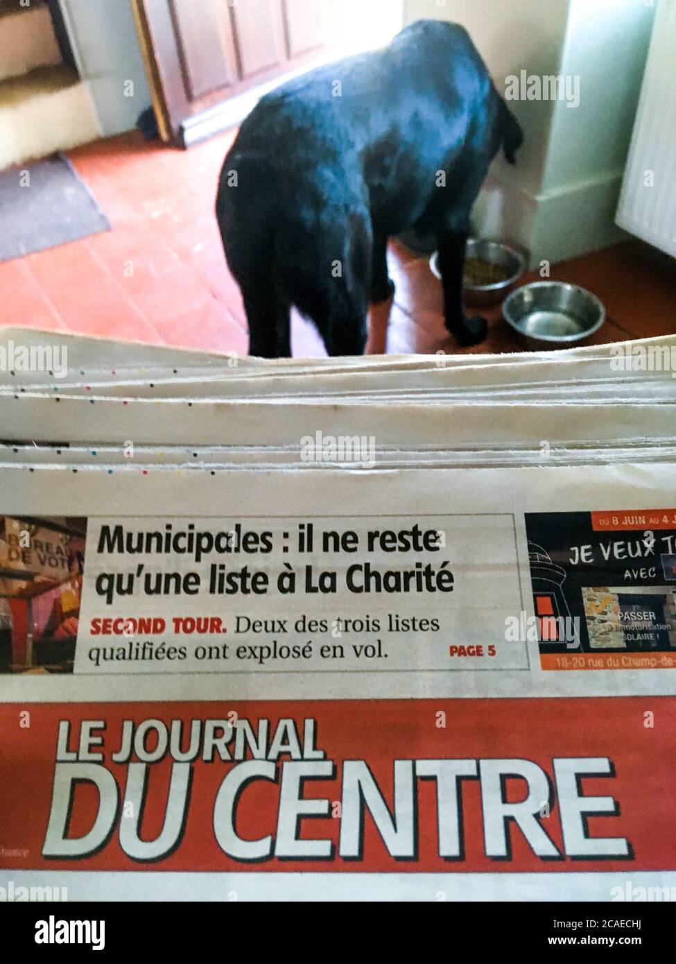 Le Journal du centre, local newspaper of Central France, Corvols Nievre Le Journal du centre, local newspaper of Central France, Corvols Nievre