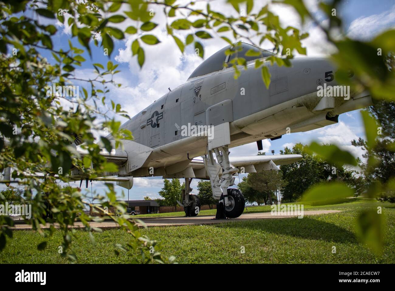 Picture taken of a memorial A-10 Warthog at Fort Leonard Wood, Missouri. Stock Photo