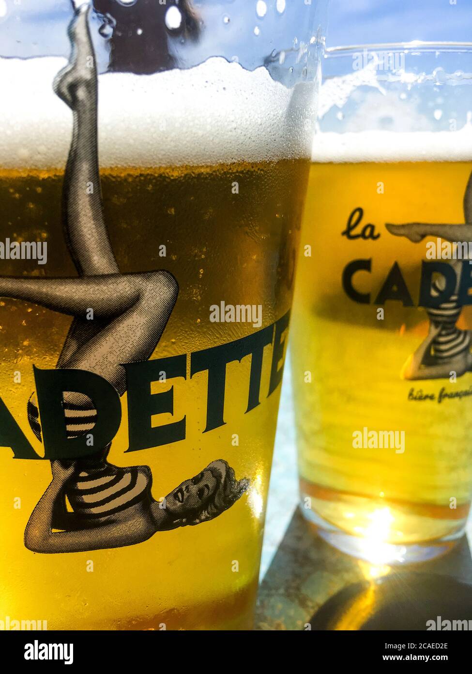 La Cadette, local beer, Le Portel, Pas-de-Calais, Hauts de France, France Stock Photo