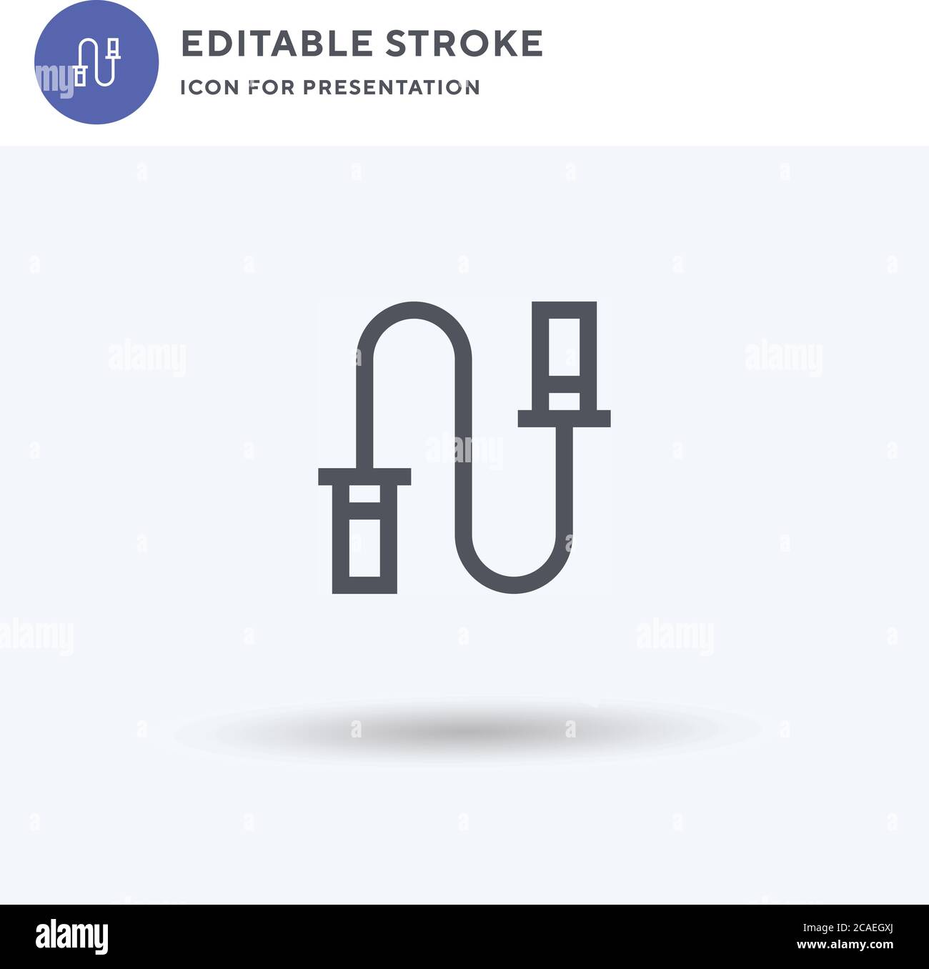 Skip Rope icon vector, filled flat sign, solid pictogram isolated on ...