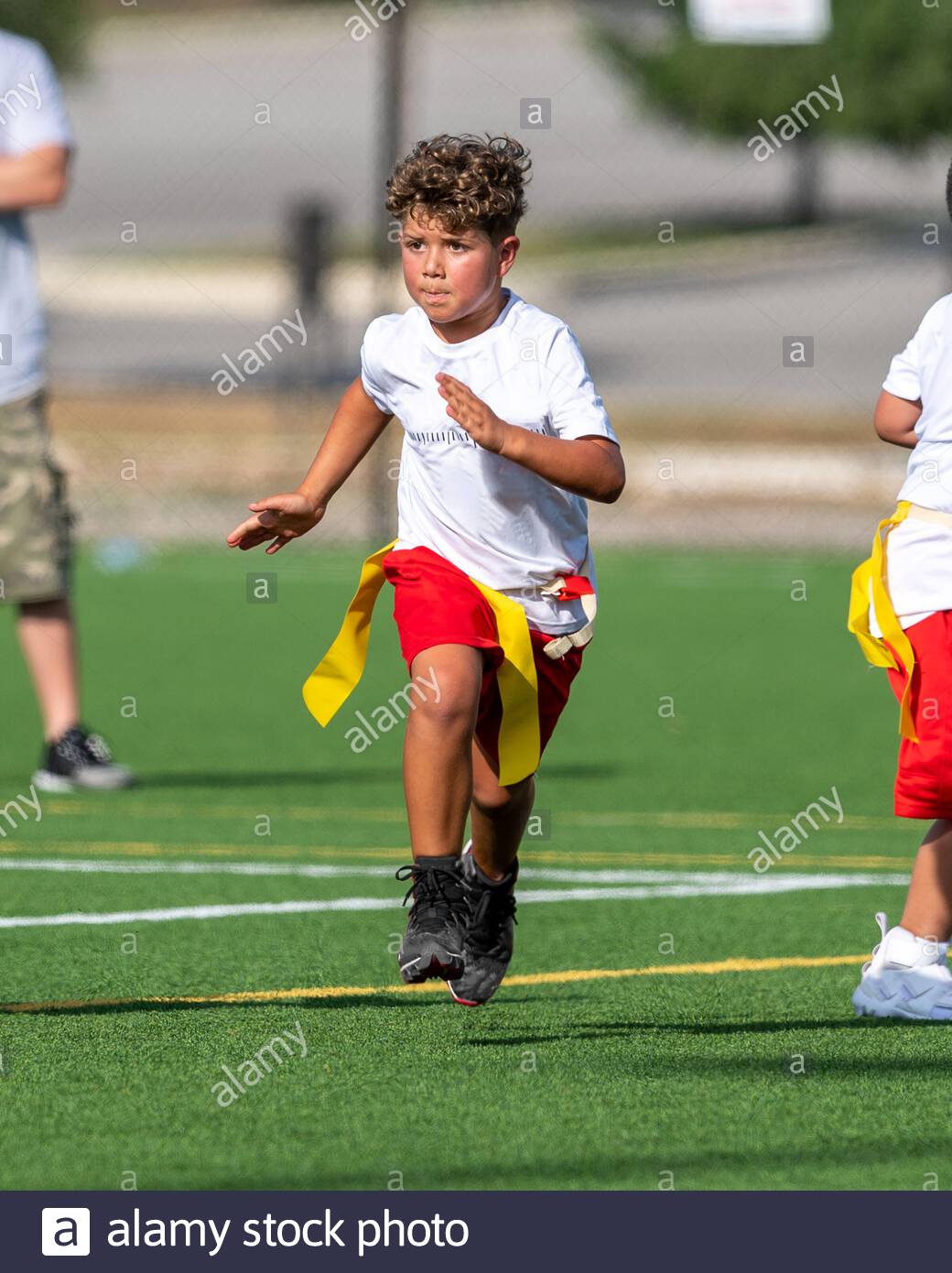 Flag Football Kids High Resolution Stock Photography and Images Alamy