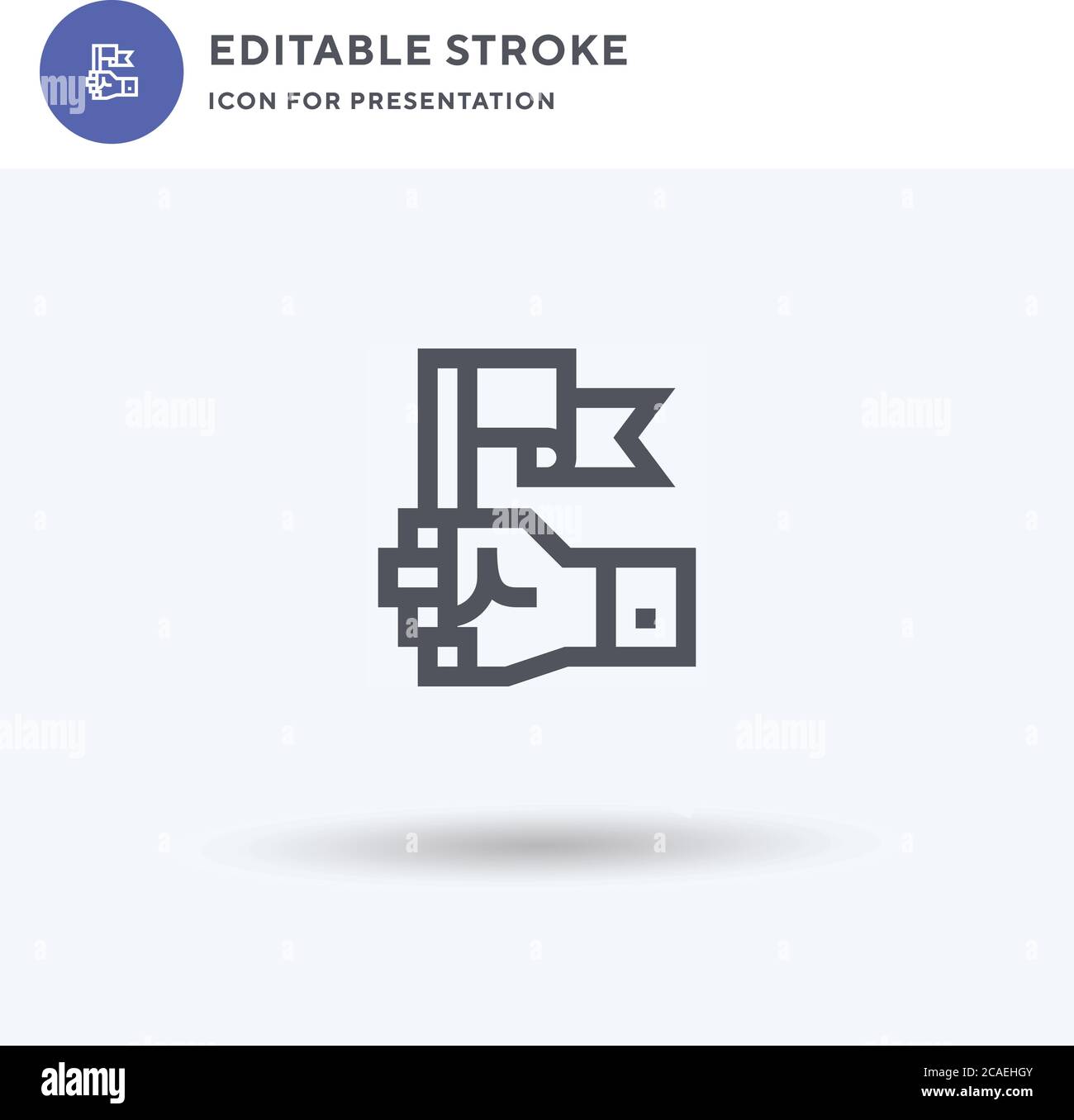 Goal icon vector, filled flat sign, solid pictogram isolated on white ...