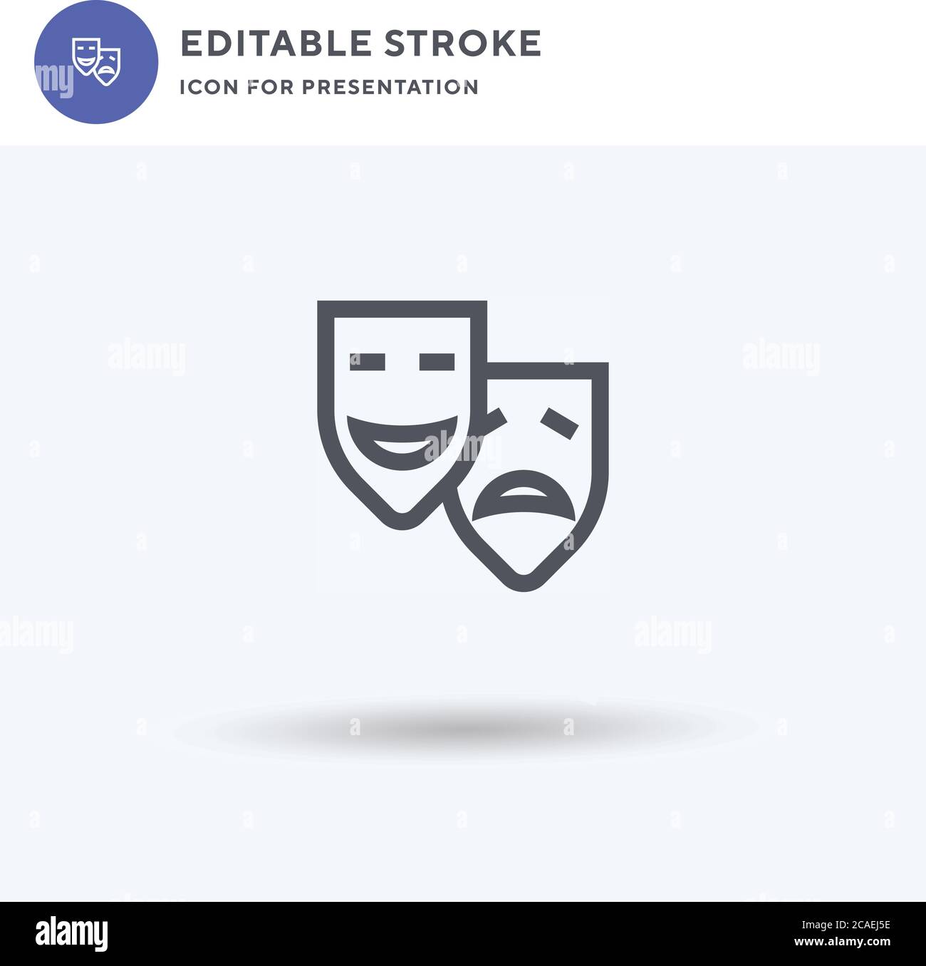 Mask icon vector, filled flat sign, solid pictogram isolated on white ...