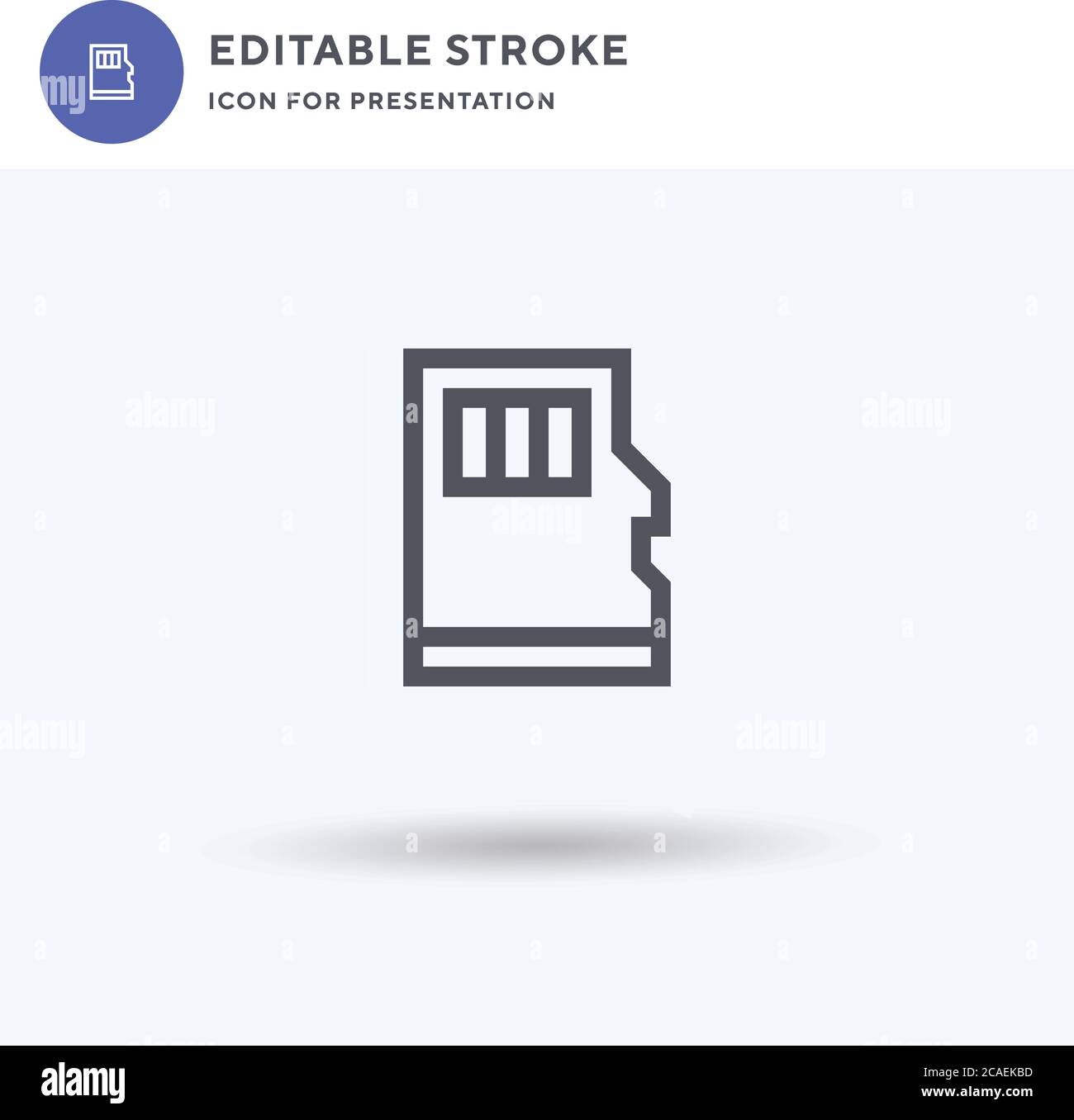 Micro Sd icon vector, filled flat sign, solid pictogram isolated on ...
